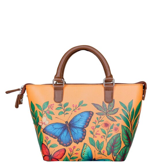 Printed Leather 3-in-1 Convertible Top Handle Crossbody Bag for Women- Daily Use - Picture 10 of 16